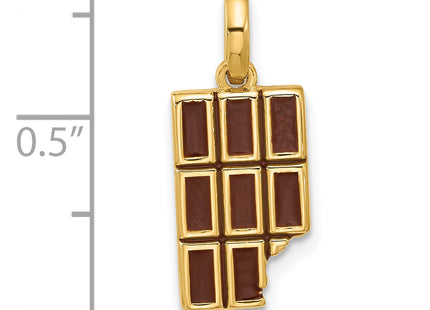 14ky Fancy Chocolate, 16 x 8.87mm