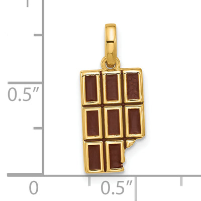 14ky Fancy Chocolate, 16 x 8.87mm