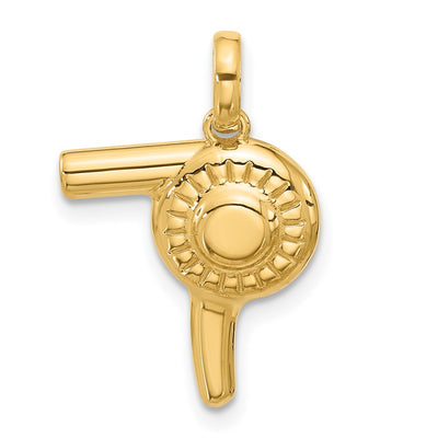 14K Fancy Hairdryer