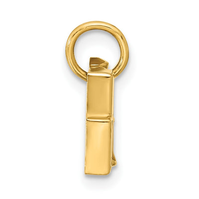 14K Yellow Gold Nail Polish Bottles Charm