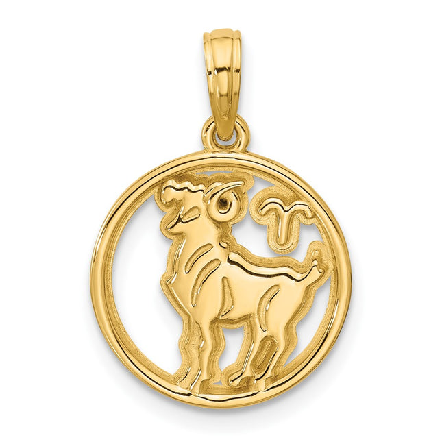 14k Yellow Gold Pendants Style D5740 - Classique Jewelry Inc.