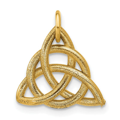 14K gold knot pendant