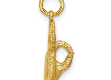 14k Yellow Gold Pendants Style D5808F - Classique Jewelry Inc.