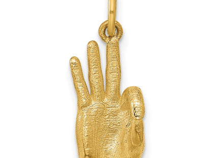 14k Yellow Gold Pendants Style D5808F - Classique Jewelry Inc.