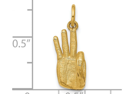 14k Yellow Gold Pendants Style D5808F - Classique Jewelry Inc.