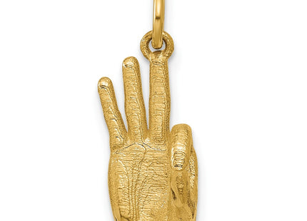 14k Yellow Gold Pendants Style D5808F - Classique Jewelry Inc.
