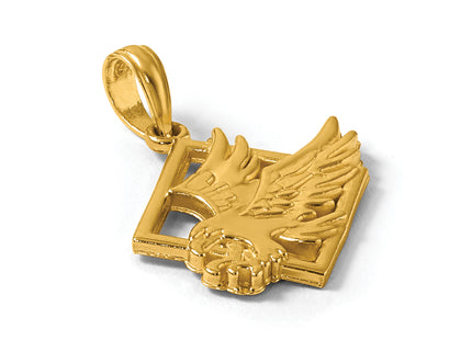 14K Polished Eagle Pendant