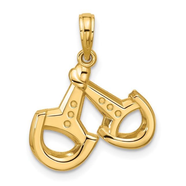 14k Yellow Gold Pendants Style D5814 - Classique Jewelry Inc.