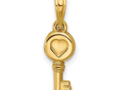 14K gold heart pendant