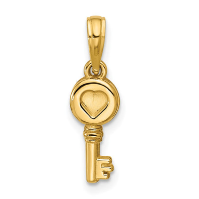 14K gold heart pendant