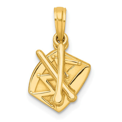 14K gold heart pendant