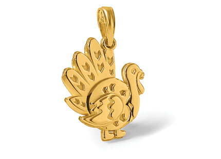 14K Polished Turkey Pendant