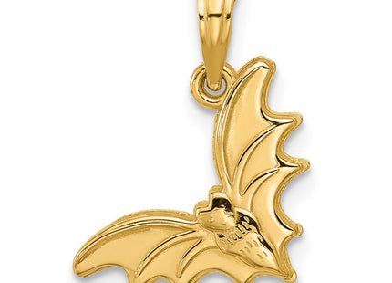 14K gold clover pendant