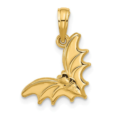14K gold clover pendant