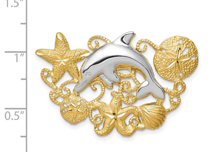 14k Two-tone Jewelry Style D586 - Classique Jewelry Inc.