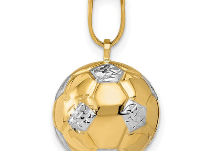 14k Yellow & Rhodium Pendants Style D724 - Classique Jewelry Inc.