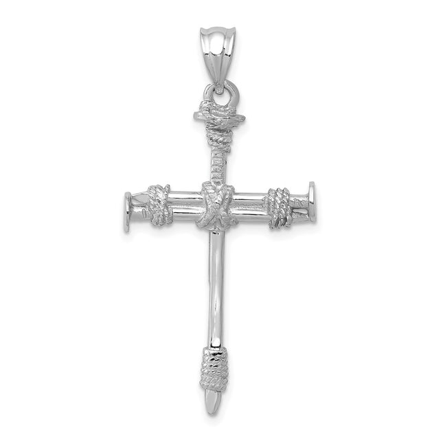 14k White Gold Pendants Style D807 - Classique Jewelry Inc.