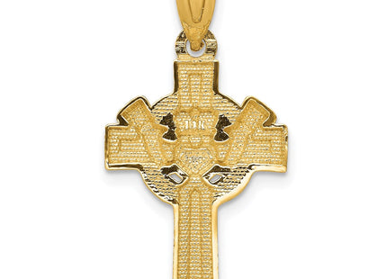 14k Yellow & Rhodium Pendants Style D859 - Classique Jewelry Inc.