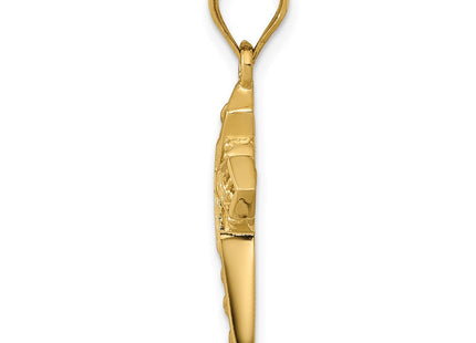14k Celtic Cross Pendant (Style D863)