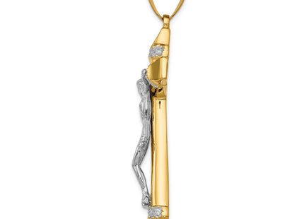 14k Two-tone Pendants Style D889 - Classique Jewelry Inc.