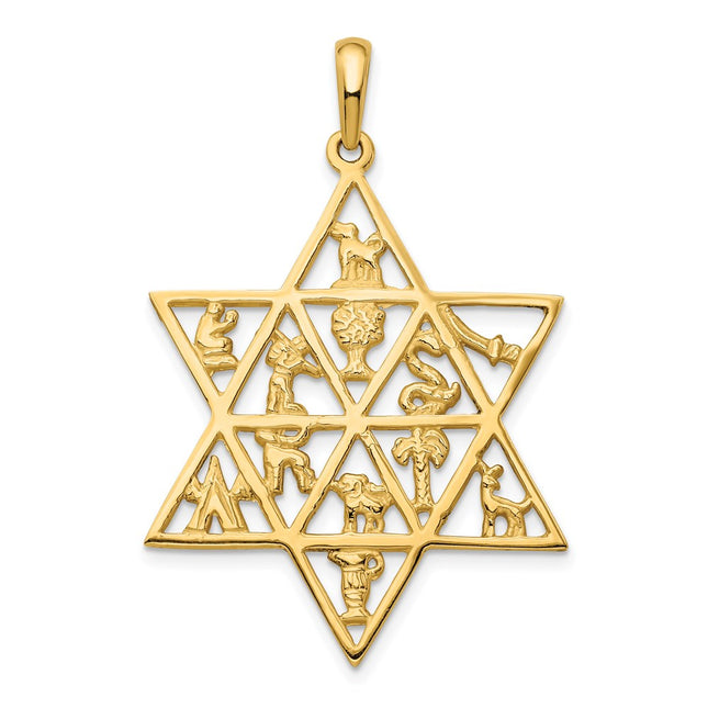 14k Yellow Gold Pendants Style D894 - Classique Jewelry Inc.
