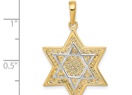 14k Yellow & Rhodium Jewelry Style D895 - Classique Jewelry Inc.