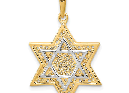 14k Yellow & Rhodium Jewelry Style D895 - Classique Jewelry Inc.