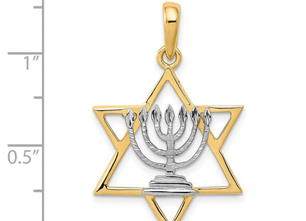 14k Yellow & Rhodium Jewelry Style D896 - Classique Jewelry Inc.