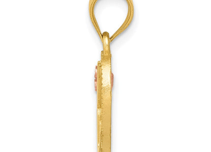 14k Yellow Gold Pendants Style D898K - Classique Jewelry Inc.