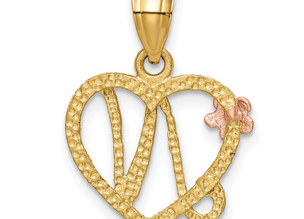 14k Two-tone Pendants Style D898N - Classique Jewelry Inc.