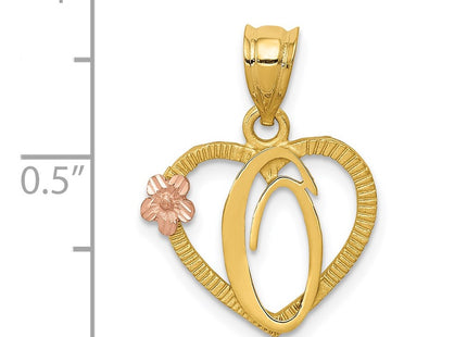 14k Two-tone Pendants Style D898O - Classique Jewelry Inc.