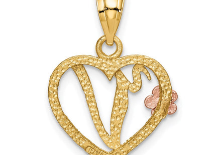 14k Two-tone Pendants Style D898V - Classique Jewelry Inc.