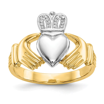 14K gold claddagh ring