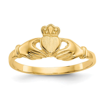 14K gold claddagh ring