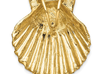14K Fits Up To and Medium Scallop Shell Slide (Style D997)