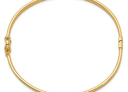14K gold oval bangle, alternate view