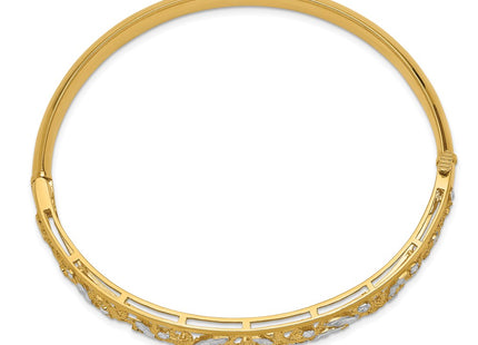 14k Yellow & Rhodium Bracelets Style DB555 - Classique Jewelry Inc.