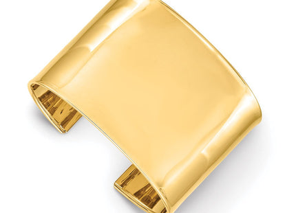 14k Polished Cuff Bangle Bracelet (Style DB558)