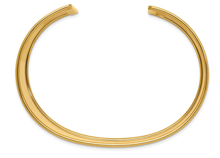 14k Polished Cuff Bangle Bracelet