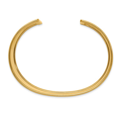 14K Polished Cuff Bangle Bracelet