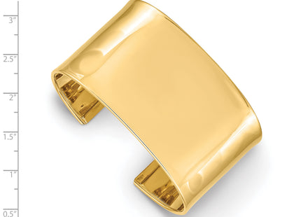 14k Polished Cuff Bangle Bracelet