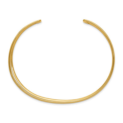 14K Polished Cuff Bangle Bracelet