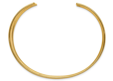 14k Hammered Polished Cuff Bangle Bracelet (Style DB562)