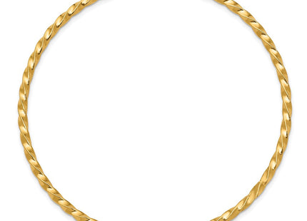 14K white gold bangle, alternate view
