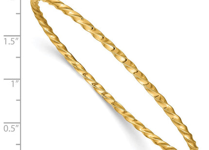 14K white gold bangle, another view