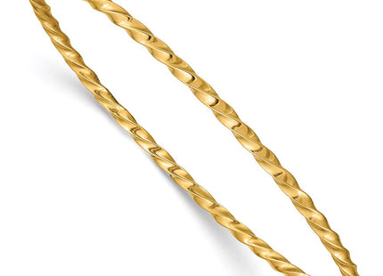 14K white gold bangle