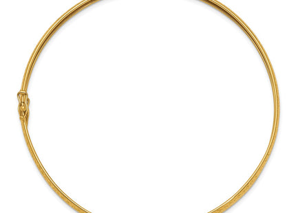 14K gold bangle, alternate view