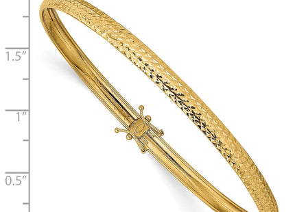 14K gold bangle, another view