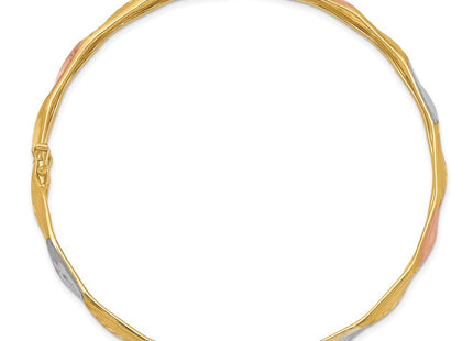 14k Yellow & Rhodium Bracelets Style DB606 - Classique Jewelry Inc.