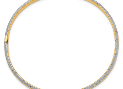 14k Yellow & Rhodium Bracelets Style DB658 - Classique Jewelry Inc.